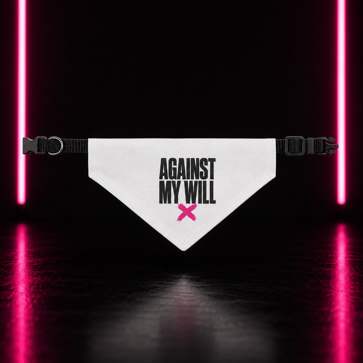 Against My Will Clip-On Pet Bandana